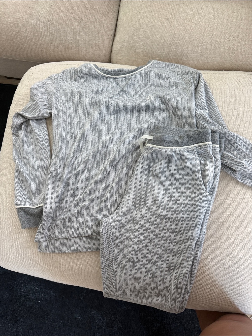 Ralph Lauren Light Grey pajama Set